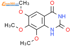 6,7,8-三甲氧基-2,4（1H，3H）-喹唑啉二酮结构式图片|30896-98-1结构式图片