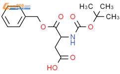 叔丁氧羰基-天冬氨酸α苄脂结构式图片|30925-18-9结构式图片