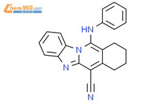 11-苯胺基-7,8,9,10-四氢苯并咪唑并[1,2-b]异喹啉-6-甲腈结构式图片|309735-96-4结构式图片