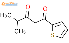 4-methyl-1-(thiophen-2-yl)pentane-1,3-dione结构式图片|30984-27-1结构式图片