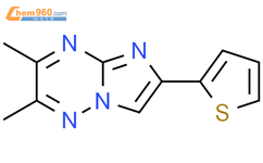 2,3-dimethyl-6-thiophen-2-ylimidazo[1,2-b][1,2,4]triazine结构式图片|309922-79-0结构式图片