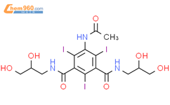 5-乙酰胺基-2,4,6-三碘-N,N'-双(2,3-二羟基丙基)-1,3-苯二甲酰胺结构式图片|31127-80-7结构式图片