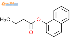 1-丁酸萘基酯结构式图片|3121-70-8结构式图片