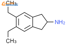 2-amino-5,6-diethylindane结构式图片|312753-70-1结构式图片