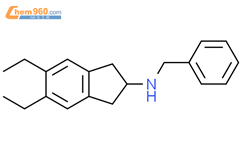 N-苄基-5,6-二乙基-2,3-二氢-1H-茚2-胺结构式图片|312753-79-0结构式图片