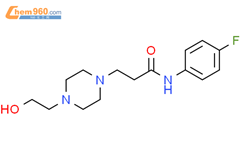 N-(4-fluorophenyl)-3-[4-(2-hydroxyethyl)piperazin-1-yl]propanamide结构式图片|313702-52-2结构式图片