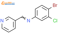 Benzenamine, 4-bromo-3-chloro-N-(3-pyridinylmethylene)-结构式图片|314282-34-3结构式图片
