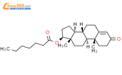 庚酸睾酮结构式图片|315-37-7结构式图片