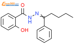 2-hydroxy-N'-(1-phenylpentylidene)benzohydrazide结构式图片|316136-22-8结构式图片