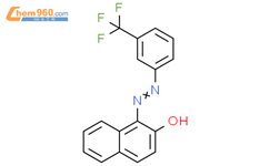 (E)-1-((3-(三氟甲基)苯基)偶氮)萘-2-醇结构式图片|317-74-8结构式图片