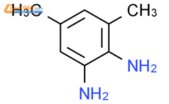 3,5-二甲基-1,2-苯二胺结构式图片|3171-46-8结构式图片