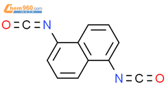 1,5-萘二异氰酸酯结构式图片|3173-72-6结构式图片