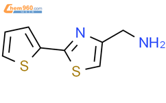 (2-噻吩-2-基-1,3-噻唑-4-基)甲胺结构式图片|321309-35-7结构式图片