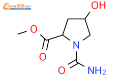 Methyl 1-carbamoyl-4-hydroxypyrrolidine-2-carboxylate结构式图片|321391-94-0结构式图片