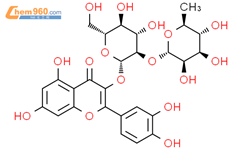 槲皮素-3-O-新橙皮苷结构式图片|32453-36-4结构式图片