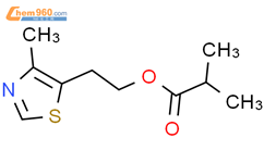 2-(4-methylthiazol-5-yl)ethyl 2-methylpropanoate结构式图片|324742-95-2结构式图片