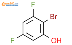 2-溴-3,5-二氟苯酚结构式图片|325486-43-9结构式图片