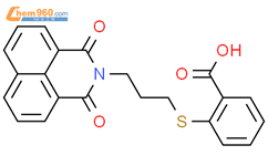 2-[3-(1,3-二氧代-1H,3H-苯并[de]异喹啉-2-基)-丙基磺酰基]-苯甲酸结构式图片|325850-81-5结构式图片