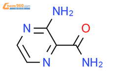 3-氨基吡嗪-2-甲酰胺结构式图片|32587-10-3结构式图片
