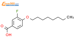 3-氟-4-辛氧基苯甲酸结构式图片|326-78-3结构式图片
