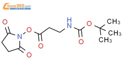 BOC-L-丙氨酸-N-丁二酸酰亚胺结构式图片|32703-87-0结构式图片