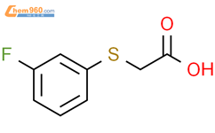 (3-氟-苯基硫基)-乙酸结构式