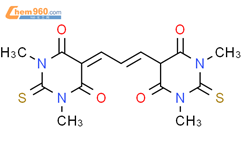 5-[(E)-3-(1,3-dimethyl-4,6-dioxo-2-sulfanylidene-1,3-diazinan-5-yl)prop-2-enylidene]-1,3-dimethyl-2-sulfanylidene-1,3-diazinane-4,6-dione结构式图片|3316-73-2结构式图片
