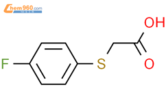 (4-氟苯基硫)乙酸结构式