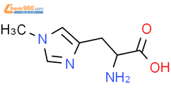 1-甲基-L-组氨酸结构式图片|332-80-9结构式图片