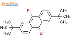 2,6-二叔丁基-9,10-二溴蒽结构式图片|332083-45-1结构式图片