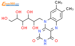 D-Glucitol,1-deoxy-1-(3,4-dihydro-7,8-dimethyl-2,4-dioxobenzo[g]pteridin-10(2H)-yl)-结构式图片|33210-88-7结构式图片