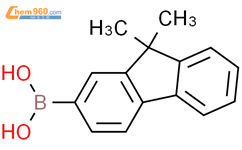 二甲基硼酸芴结构式图片|333432-28-3结构式图片