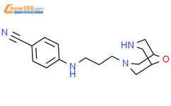 4-((3-(9-氧杂-3,7-二氮杂二环[3.3.1]壬烷-3-基)丙基)氨基)苯甲腈结构式图片|335621-05-1结构式图片