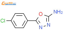 5-(4-氯苯基)-[1,3,4]噁二唑-2-甲胺结构式图片|33621-61-3结构式图片