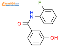 N-（2-氟苯基）-3-羟基苯甲酰胺结构式图片|339240-92-5结构式图片