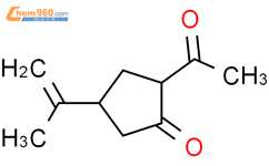 (9Ci)-2-乙酰基-4-(1-甲基乙烯)-环戊酮结构式图片|340165-07-3结构式图片