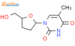 2',3'-二脱氧胸苷结构式图片|3416-05-5结构式图片