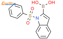 1-(苯基磺酰)-2-吲哚基硼酸结构式图片|342404-46-0结构式图片