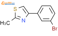 4-(3-溴苯基)-2-甲基-1,3-噻唑结构式图片|342405-21-4结构式图片