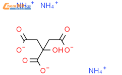 柠檬酸三铵结构式图片|3458-72-8结构式图片