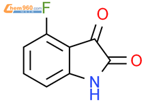 4-氟-2,3-吲哚二酮结构式图片|346-34-9结构式图片