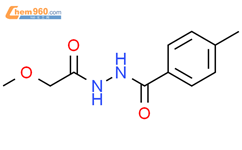 Benzoic acid, 4-methyl-, 2-(2-methoxyacetyl)hydrazide结构式图片|346456-58-4结构式图片