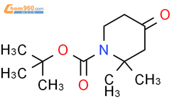 1-Boc-2,2-二甲基哌啶-4-酮结构式图片|346593-03-1结构式图片