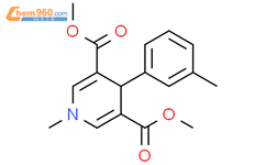 dimethyl 1-methyl-4-(3-methylphenyl)-1,4-dihydro-3,5-pyridinedicarboxylate结构式图片|347324-00-9结构式图片