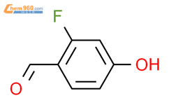 2-氟-4-羟基苯甲醛结构式图片|348-27-6结构式图片