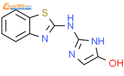 2-(2-苯并噻唑酰基氨基)-1 -咪唑-5-醇结构式图片|348118-56-9结构式图片