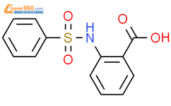 2-苯磺酰基氨基苯甲酸结构式图片|34837-67-7结构式图片