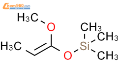 1-甲氧基-1-三甲基甲硅烷基氧基丙烯结构式图片|34880-70-1结构式图片