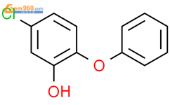 5-氯-2-苯氧基苯酚结构式图片|3489-83-6结构式图片