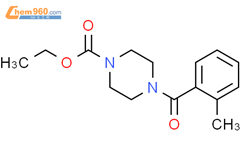 ethyl 4-(2-methylbenzoyl)piperazine-1-carboxylate结构式图片|349094-19-5结构式图片